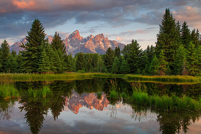 What a way to welcome in the Fourth of July!. I had only one morning to photograph from this location in Grand Teton National Park. All the elements came together and I was able to photograph this iconic location. Even more surprising, I was the only photographer present for sunrise. Technical Details: Canon EOS 5D Mark III, 24-105mm F4 IS L