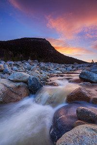 The September 2013 flooding caused a good amount of damage to Rocky. Even so, it has also opened up new opportunities such as this image of Bighorn Mountain and the Roaring River at sunrise. Technical Details: Canon Eos 5D Mark III, 17mm TS-E F4 L