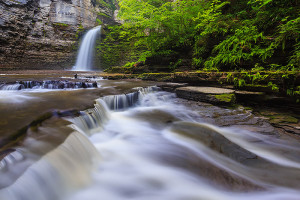 Eagle Cliff Falls plunges down into Havana Glen. Havana Glen is another example of the variety of subjects to photograph in New York State. Technical Details: Canon EOS 5D Mark III, 16-35mm F2.8 L II