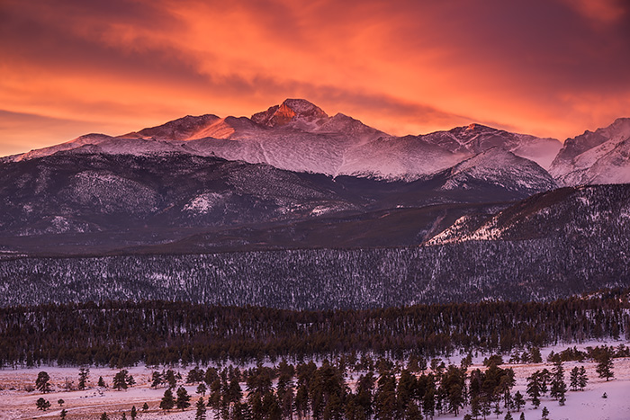 Happy 100th Birthday Rocky Mountain National Park. It's special day to celebrate in Rocky Mountain National Park today. 100 years ago today Rocky officially became a National Park. Because of forward thinking people like Enos Mills, we now get to freely enjoy and access beautiful views and wilderness like this one looking over Upper Beaver Meadows towards Longs Peak. Technical Details: Nikon D810, Nikkor 24-120mm F4 ED VR