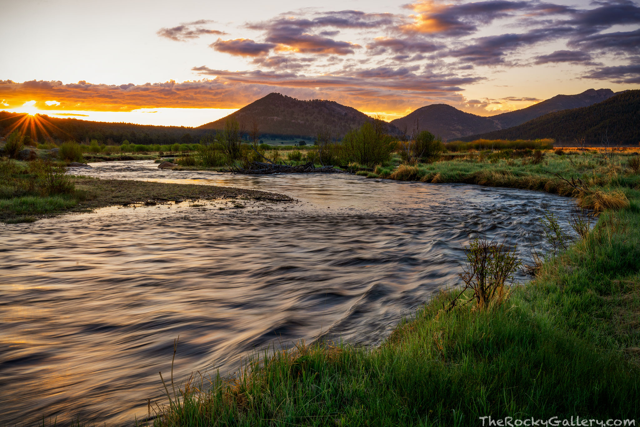 Sunrise In Moraine Park after Rocky Mountain National Park reopened