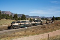 BNSF 9625 south at Husted, CO