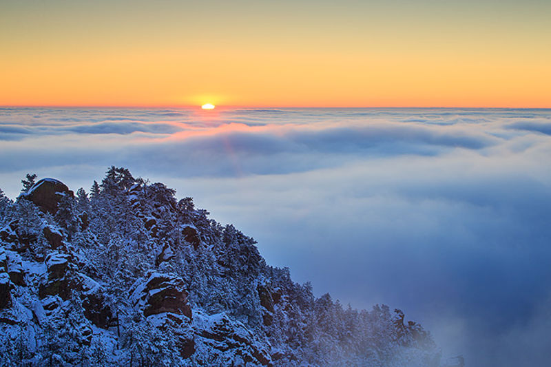 Sunrise Over Crown Rock 