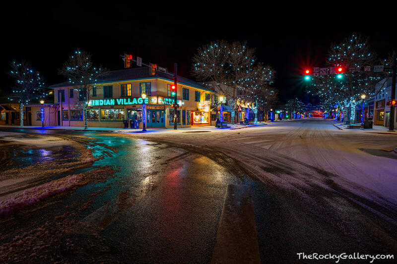 Snowy Night In Estes 