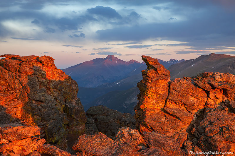 Last Light On Longs Peak