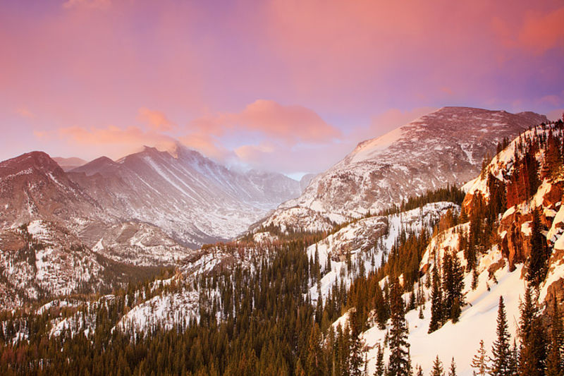 Longs Peak Winter Sunrise