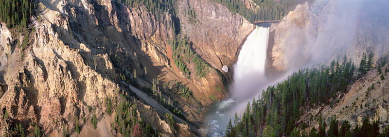 Lower Falls of the Yellowstone Panoramic