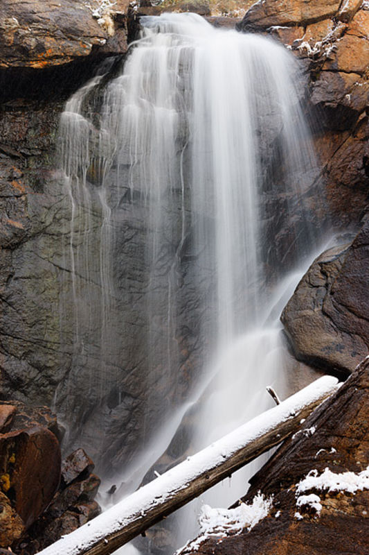 Ouzel Falls In White 