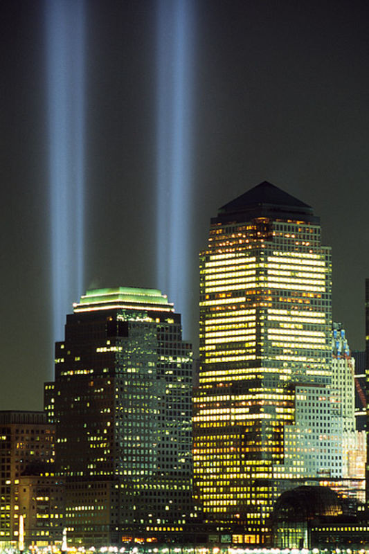 Tribute in Light from Liberty State Park