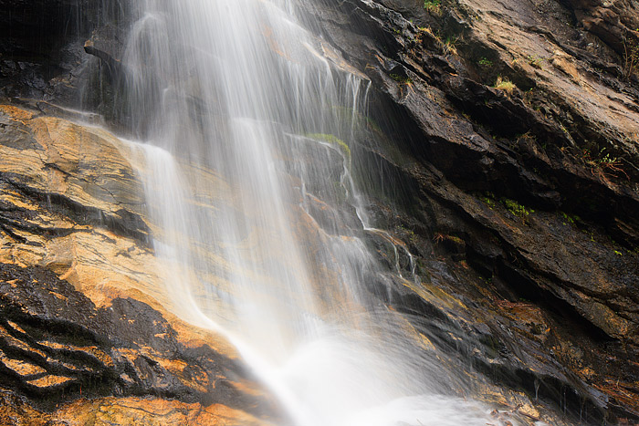 Cow Creek tumbles down over Bridal Veil Falls in the Lumpy Ridge area of Rocky Mountain National Park. Spring runoff cascades...