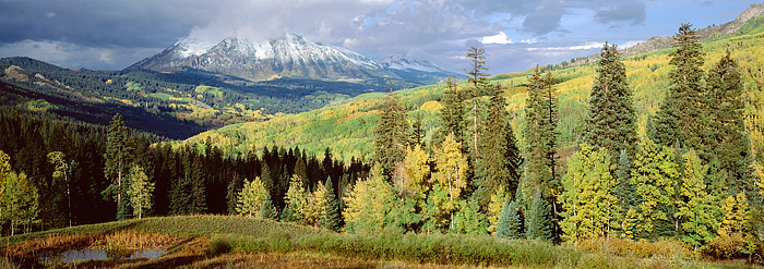 One of the best places to be in Colorado during the Fall Color season is Kebler Pass just outside of Crested Butte. In this view...