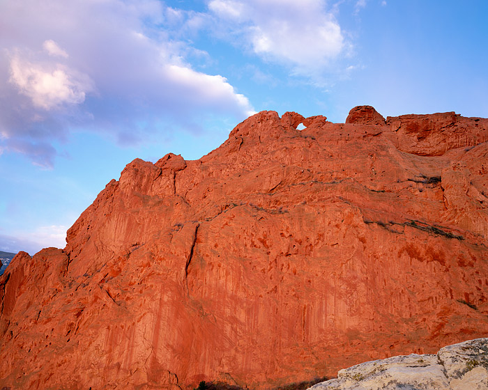Garden of the Gods in Colorado Springs features fascinating red rock formations. One of the more well known formations in Garden...