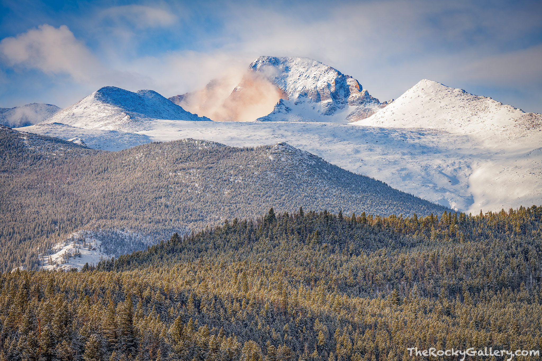 A March Morning A March morning in Hollowell Park and we find Rocky Mountain National Park's tallest peak covered in fresh snow. Clouds drift...