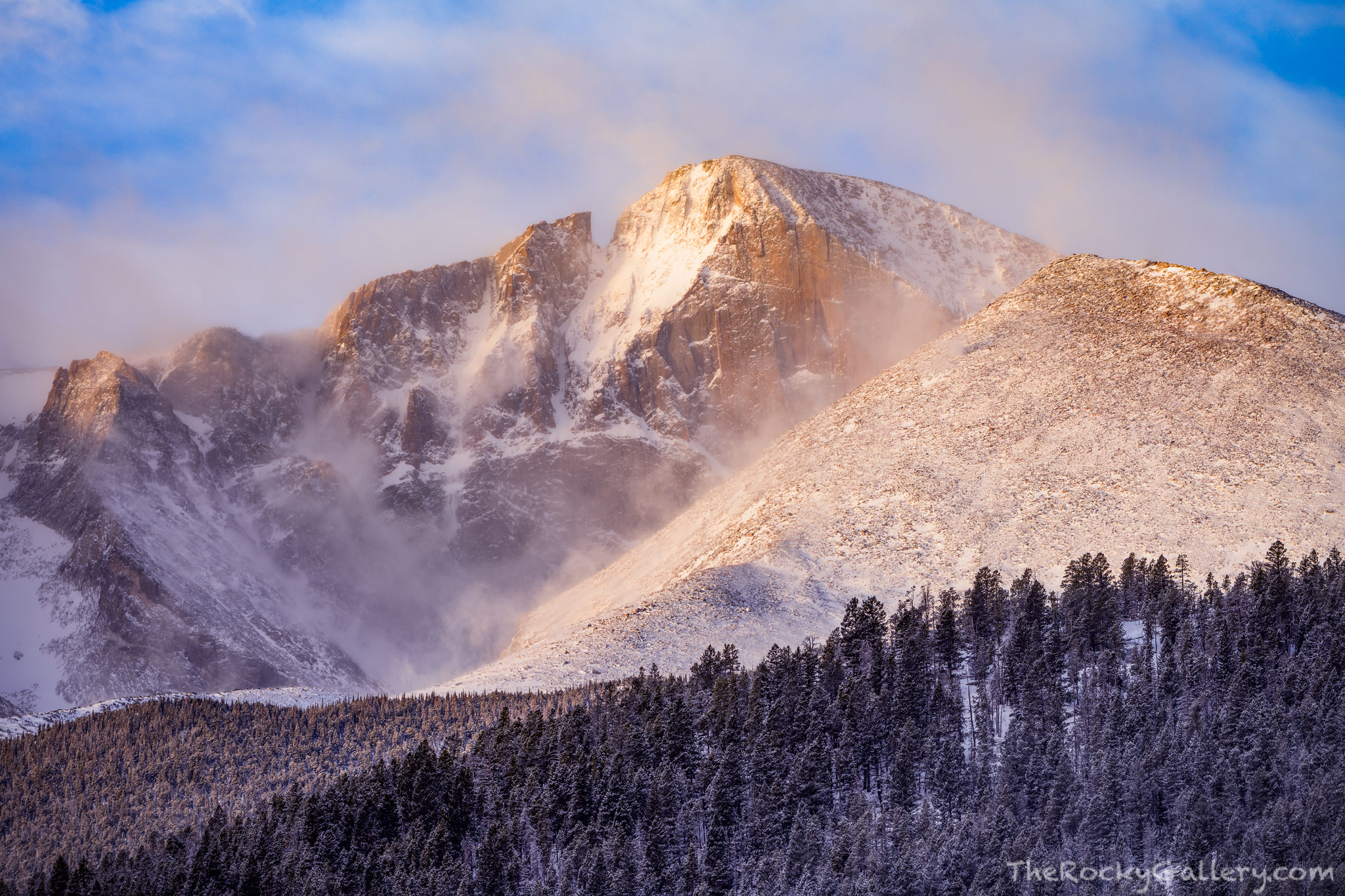 It snowed on Longs Peak the previous night. As is often the case in Rocky Mountain National Park, snows are followed by heavy...