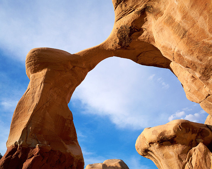 Located in the Devils garden of Grand Staircase Escalante National Monument, Metate arch is just one of the many unique sandstone...