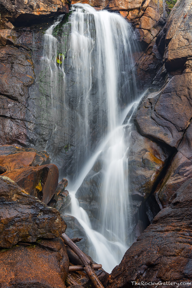 For many year logs obscured the front of Ouzel Falls lower half. While still a beautiful location, one had to photograph Ouzel...