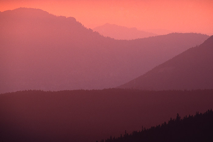 I was on my way to the Bear Lake trailhead this morning to shoot sunsrise. On my way up Bear Lake road I caught this view out...