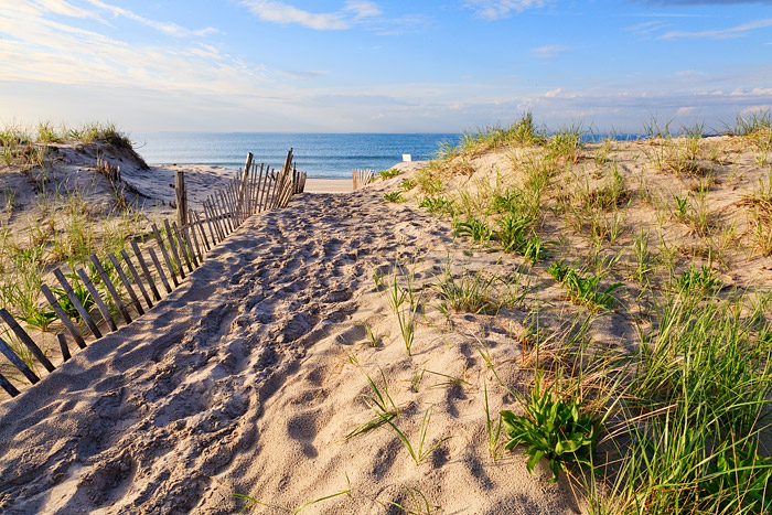 The Dunes of Watermill Beach lead to this beautiful spot on Long Islands South Shore in the Hamptons