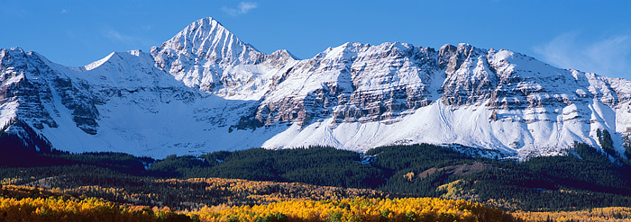 Wilson Peak in the Fall from Silver Pick Road near Telluride